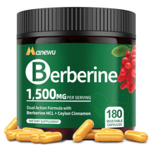 Suplemento De Berberina Orgânica Manewu - 180 Contagens De B