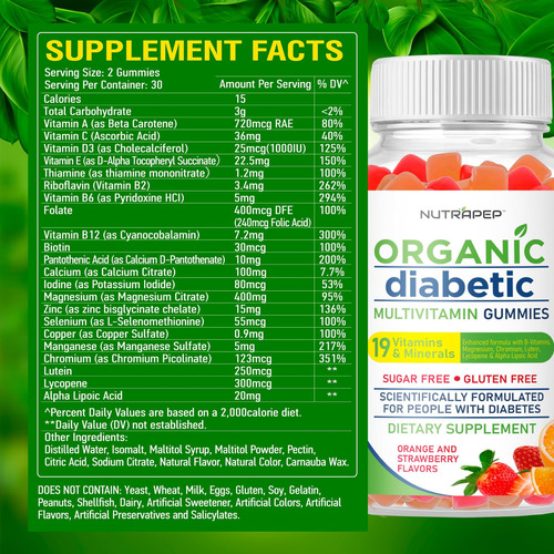 Gomas Mastigáveis ??multivitamínicas Nutrapep Premium Para M - Imagem 7