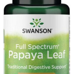 Folha De Mamão Full Spectrum 400 Mg 60 Cápsulas Da Swanson V