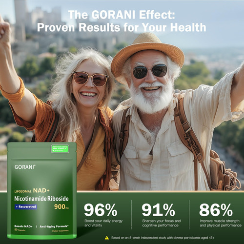 Gorani Nad+ Suplemento 900mg Ribosídeo De Nicotinamida Res - Imagem 2