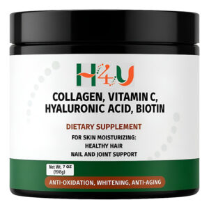 Peptídeos De Colágeno H4u Pó Mais Com Vitamina C E Ácido E E