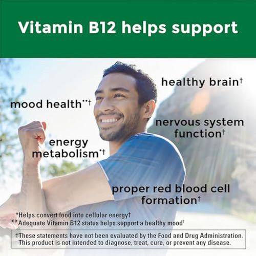 Vitamina B12 Produzida Na Natureza 1000 Mcg Dietética - Imagem 3