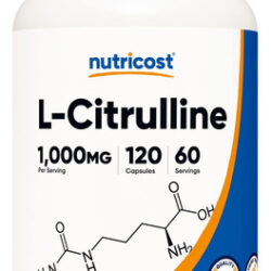 Nutricost L-citrulina 500mg 120 Cápsulas - Sem Glúten Não-