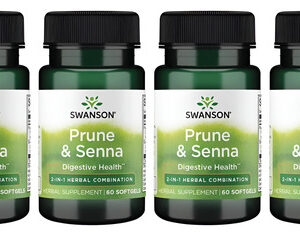 Swanson Prune & Senna 60 Sgels (4 Pacote)