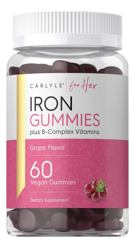 Gomas De Ferro Carlyle Mais Vitaminas Do Complexo B 60 G