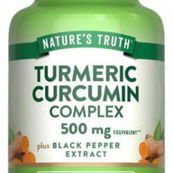 Suplemento Nature's Truth Curcumina De Cúrcuma 500 Mg 120 Cá