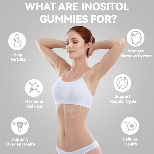 Whoyun Inositol Gummies Sem Açúcar Myo-inositol E D-chiro I - Imagem 3