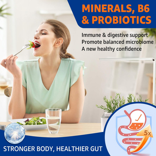 Suplemento De Zinco Com Cobre + Vitamina B6 Probióticos Um - Imagem 9