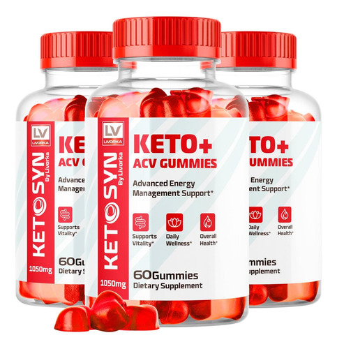 Livorka Pacote 3 Gominhas Ketosyn Acv Para Keto