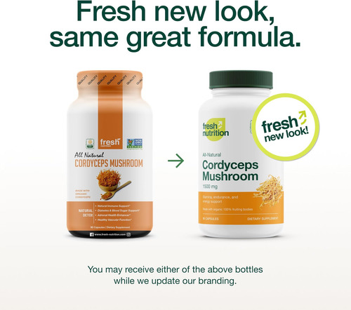 Cápsulas Orgânicas De Cordyceps (extrato De Cogumelo Cordyce - Imagem 2