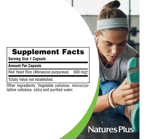 Natures Plus Herbal Actives Arroz Com Fermento Vermelho - 12 - Imagem 4