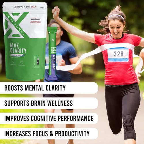 Cardomax Max Clarity Nootropics Brain Support Suplemento Caf - Imagem 2
