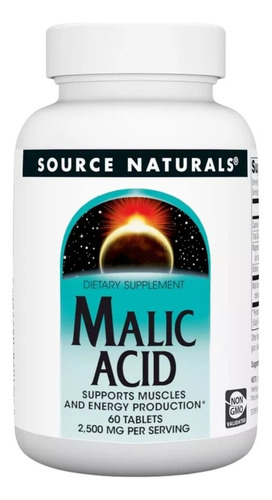 Ácido Málico 833 Mg 60 Comprimidos Da Source Naturals