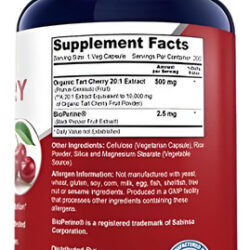 Nusapure Cereja Azeda 10.000 Mg 200 Cápsulas Vegetarianas