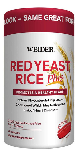 Weider Red Yeast Rice Plus 2-pack Com Fitoesteróis 1200 Mg P