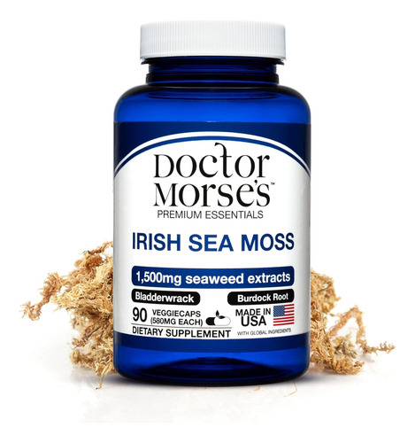 Cápsulas Avançadas De Irish Moss 1500mg - Suplemento Natural