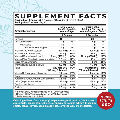Segura + Fair Kids Gummies Multivitamínicos Vitaminas ??com - Imagem 2