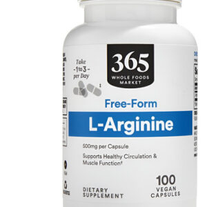 Suplemento 365 Da Whole Foods Market L Arginina 500 Mg 100 C