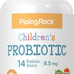 Probióticos Piping Rock Para Crianças 60 Comprimidos Masti