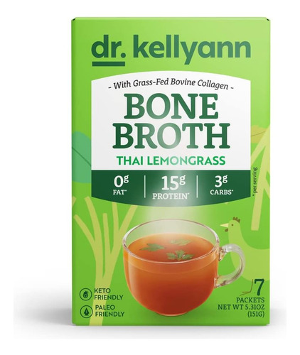 Dr. Kellyann Thai Lemongrass Bone Broth Collagen Powder (por - Imagem 3