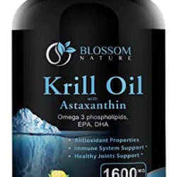 Óleo De Krill Antártico 1600 Mg Com Astaxantina 2 Mg 320