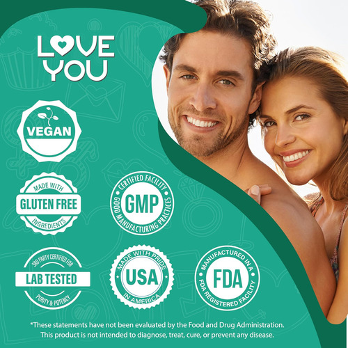 Love You 18 Complexo Enzimático Para Mulheres E Homens - Imagem 6