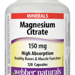 Naturais? Absorção De Citratos De Magnésio 150 Mg 120 Cápsu