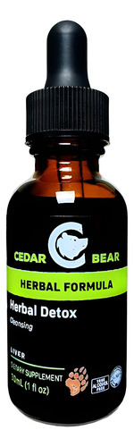 Urso De Cedro - Detox De Ervas Um Suplemento De Ervas Líquid