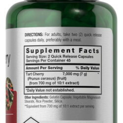 Extrato De Cereja Ácida Horbäach 7000 Mg Em 90 Cápsulas