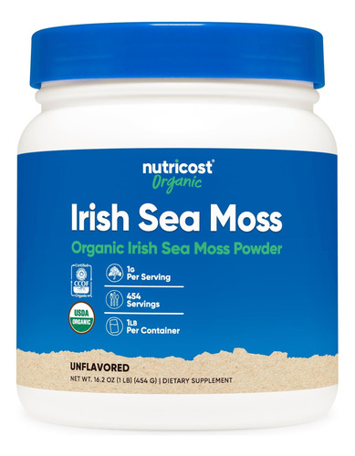 Pó De Musgo Orgânico Irlandês Nutrictos 045 Kg