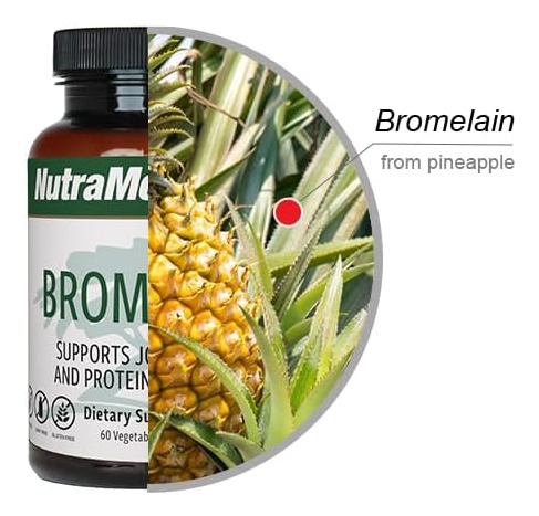 Suplementos De Bromelaína Nutramedix - Enzimas Proteolíticas - Imagem 3