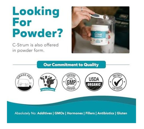 C-strum® - Colostro Orgânico 60% Igg Força Máxima (imunog - Imagem 8
