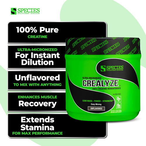 Creatina Em Pó Crealyze Da Species Nutrition 100% - Imagem 2