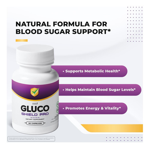 Glucoshield Pro: Suplemento Natural Com Vit.b1 B2 B6 - Imagem 2