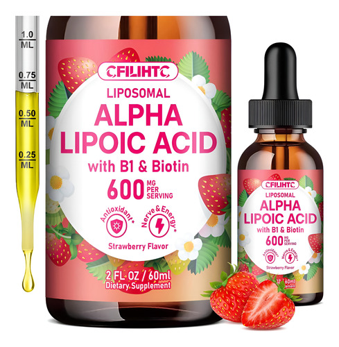 Cfilihtc Ácido Lipossômico Alfáico Lipos 600mg Gotas De Com