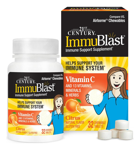 Comprimidos Mastigáveis ??immublast Do Século 21 Contagem D
