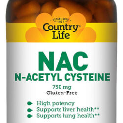 Country Life Nac (n-acetil Cisteína) Antioxidante Para O Fí