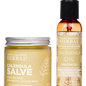 Conjunto De Óleo E Pomada De Calêndula Para Pele Sensível