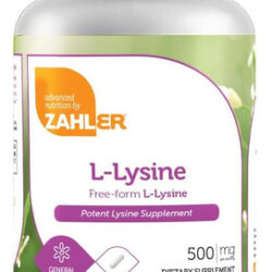 Zahler L-lisina 500 Mg Suplemento De L-lisina De Forma Livr