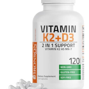 Vitamina K2 Bronson (mk7) Com Suplemento D3