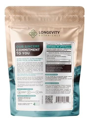 Longevity Botanicals Pó De Cogumelo De Cauda De Peru Orgânic - Imagem 10