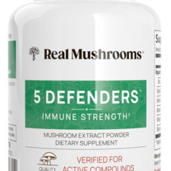 Real Mushrooms 5 Defenders Capsules - Extrato De Cogumelo Or
