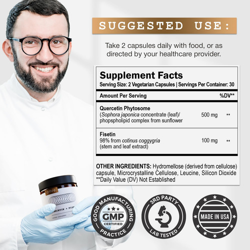 Omre Quercetina E Fisetina Cápsulas 500 Mg - Imagem 4