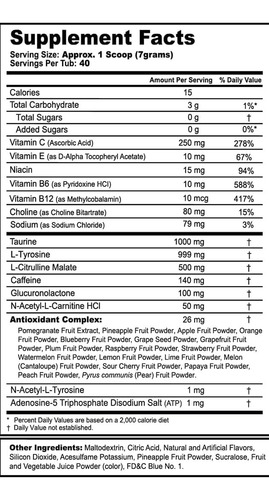G Fuel Faze Rug Energy Powder Sem Açúcar Suplemento De Caf - Imagem 8