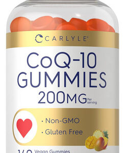 Gomas Carlyle Coq10 200 Mg 140 Contagem Sabor Manga Nat