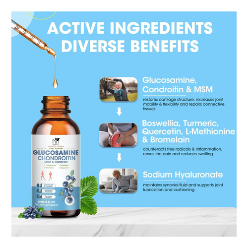 Mabefy Glucosamina Colondroitin Msh Gotas De Líquido De Com - Imagem 2