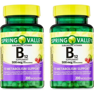 Micropastilhas De Vitamina B12 De Spring Valley Suplemento