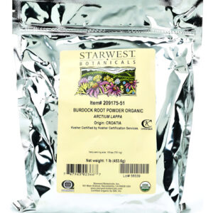 Pó De Raiz De Bardana Starwest Botanicals 1 Libra