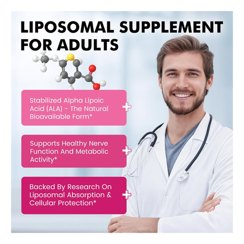 Cfilihtc Ácido Lipossômico Alfáico Lipos 600mg Gotas De Com - Imagem 3
