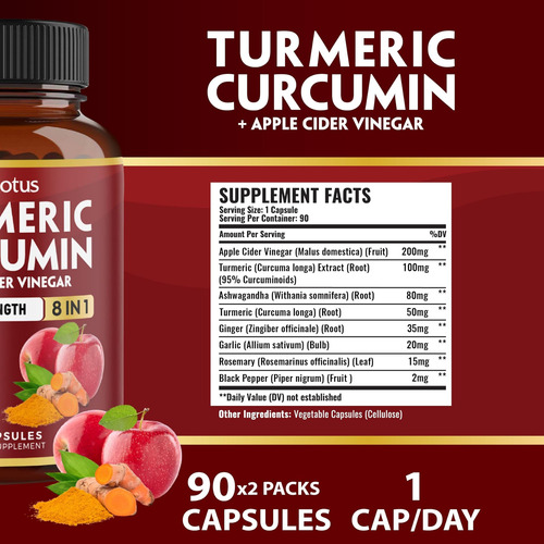 2packs 90 Cápsulas De Cápsulas Cápsulas De Vinagre De Concor - Imagem 2